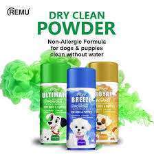 Remu Dry Clean Powder for Dogs & Puppies - 225GM