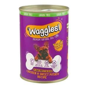 Waggles Adult Dog with Chicken Sweet Patato Tin- 400gm